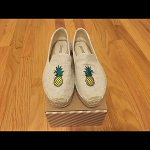Soludos pineapple smoking slipper espadrille